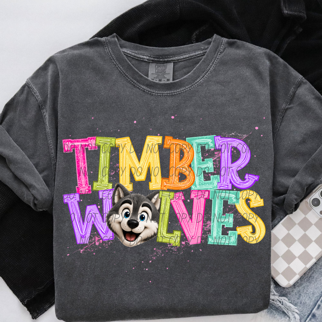 Happy Little Mascots DTF Print