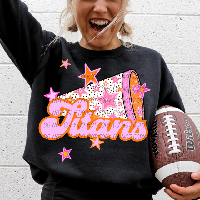 Pink Cheer DTF Print
