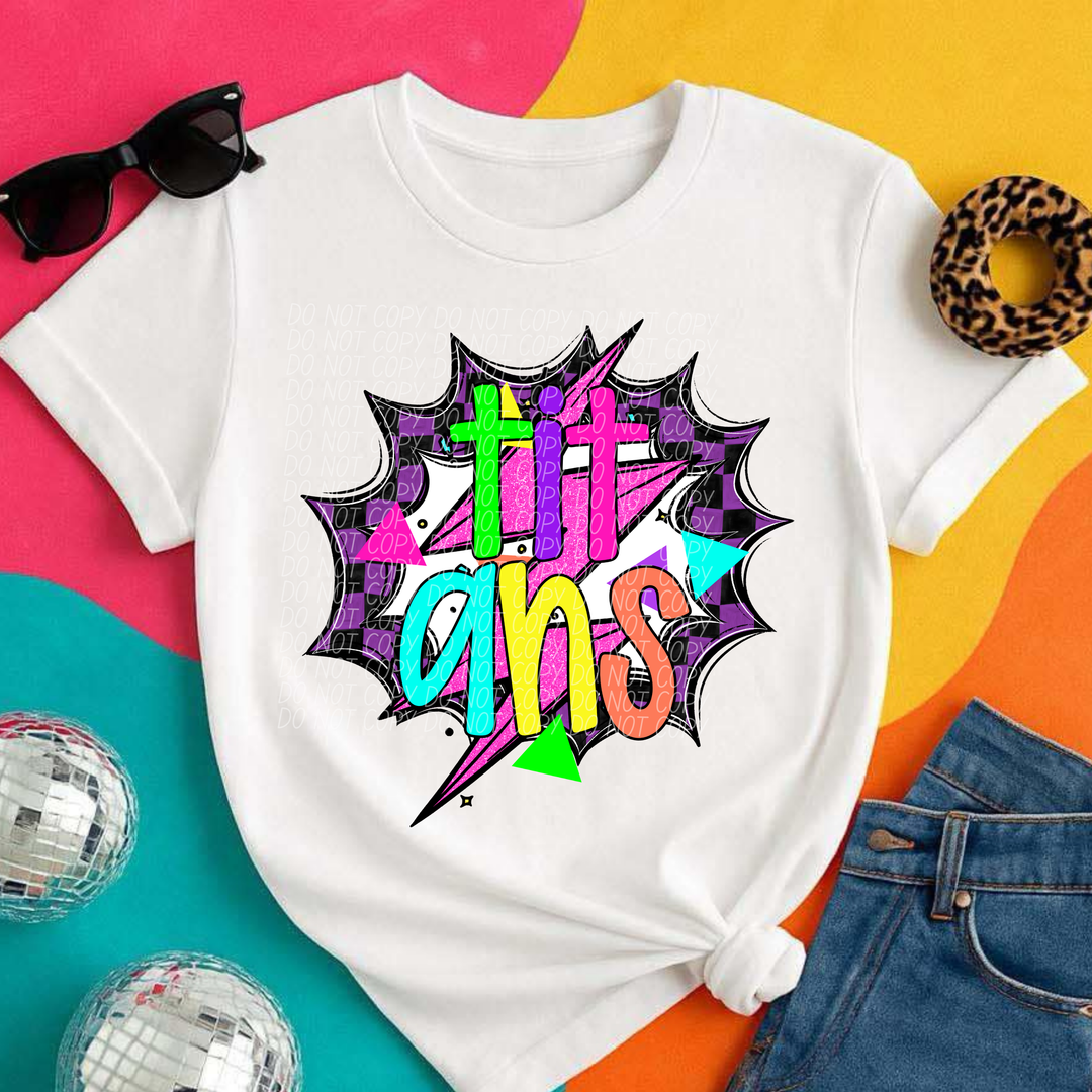 80's Hero Mascots DTF Print
