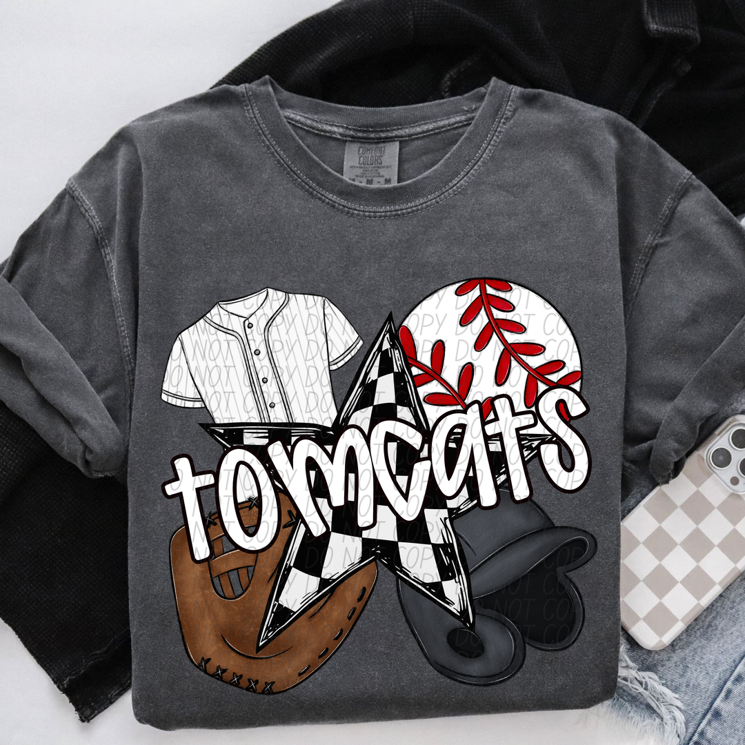 Baseball Mascots DTF Print