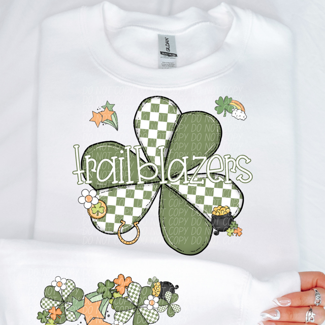 St Patrick Clover Mascots DTF Print