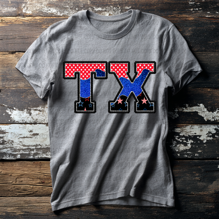 Patriotic States DTF Print