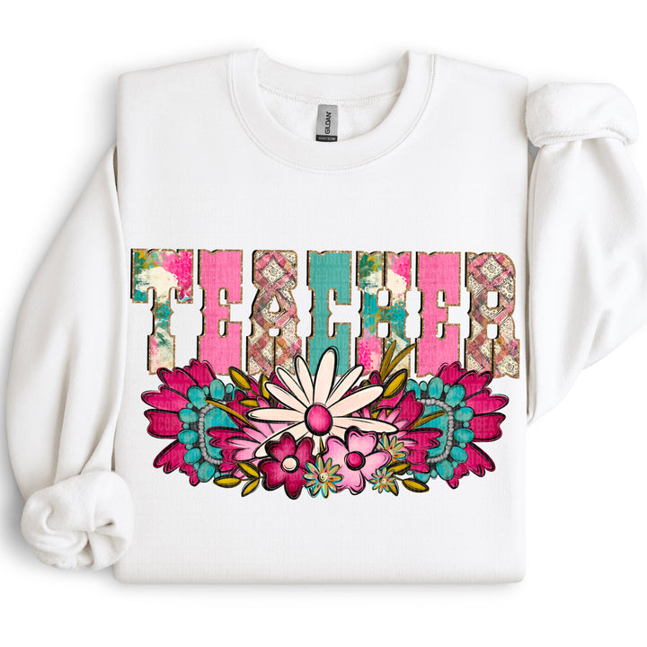 Western Floral Names DTF Print