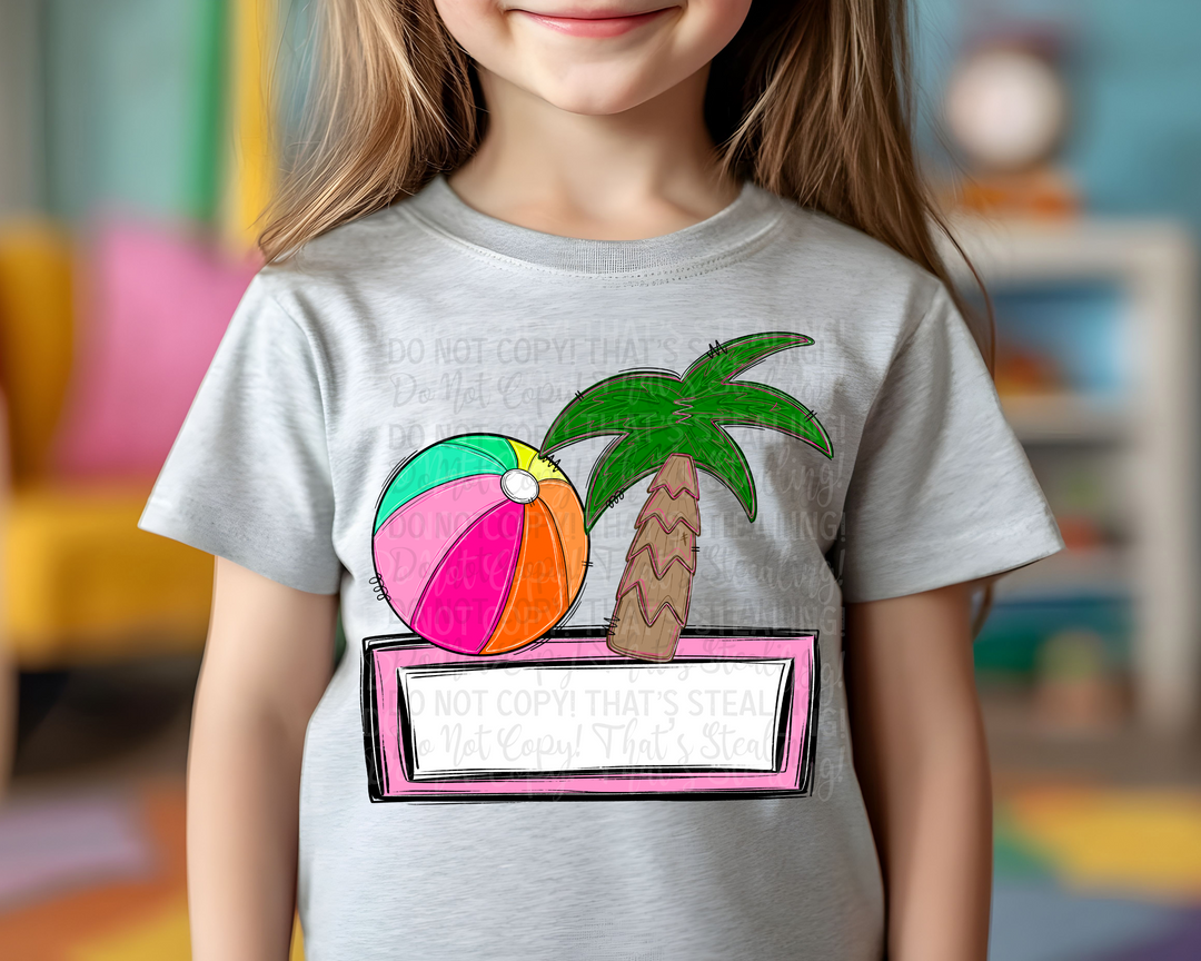 Palm Ball DTF Print