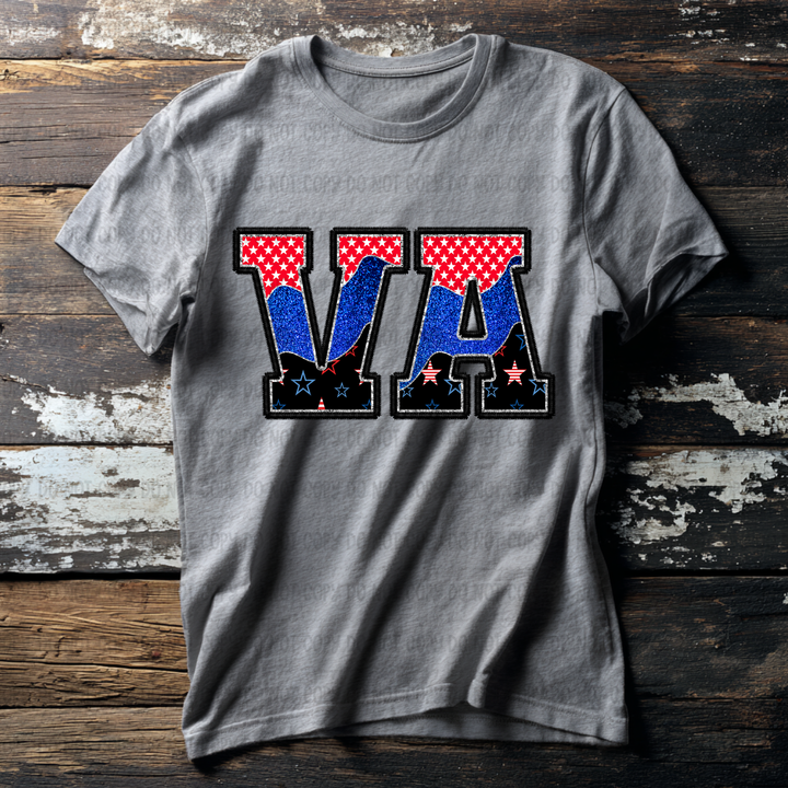 Patriotic States DTF Print