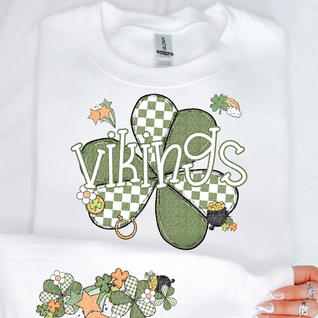 St Patrick Clover Mascots DTF Print