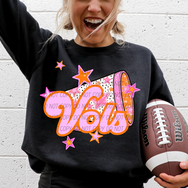 Pink Cheer DTF Print