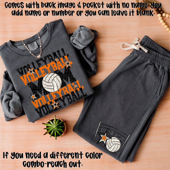 Volleyball Mom Collection BACK DTF Print