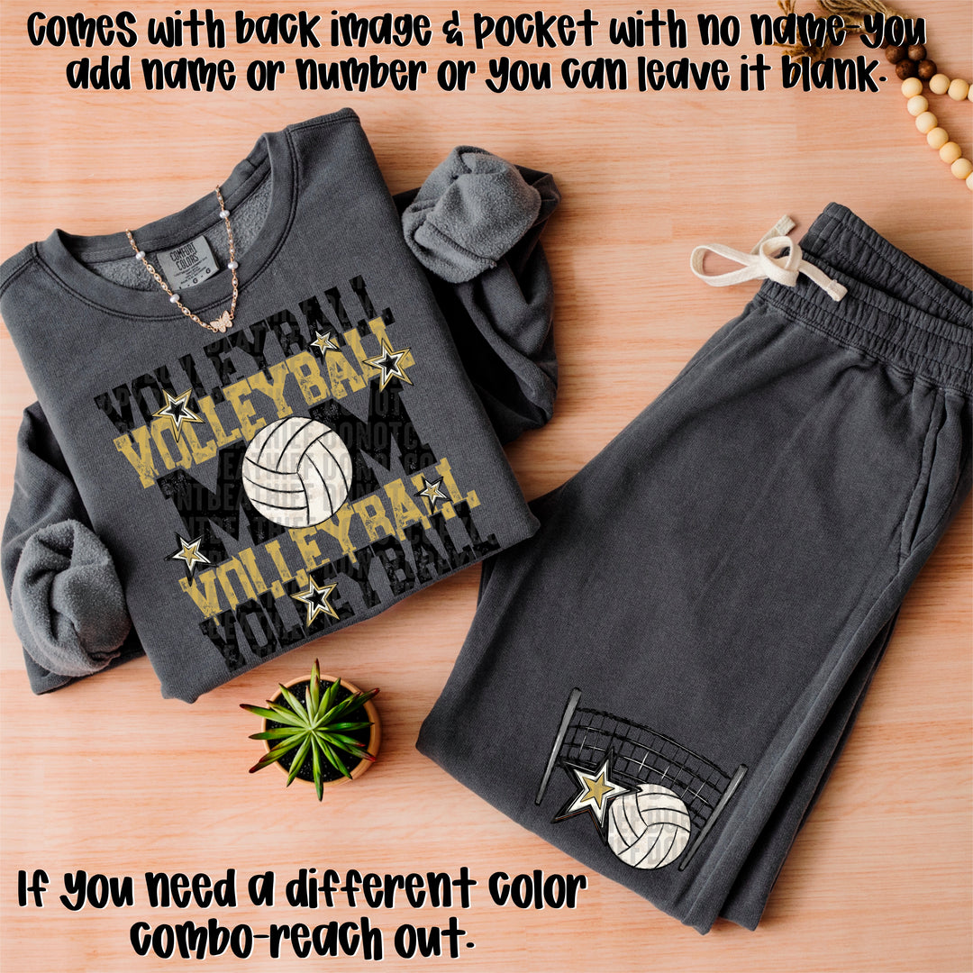Volleyball Mom Collection BACK DTF Print