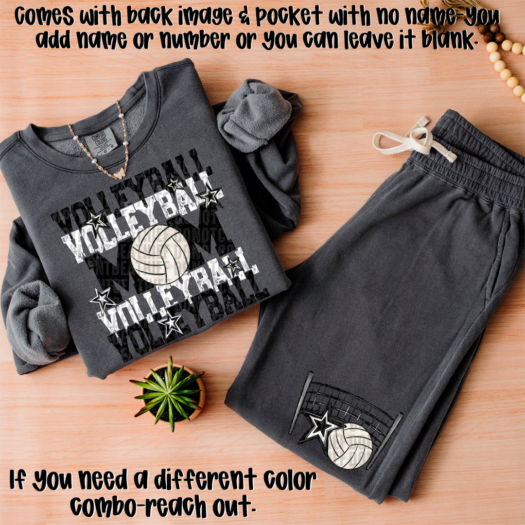 Volleyball Mom Collection BACK DTF Print