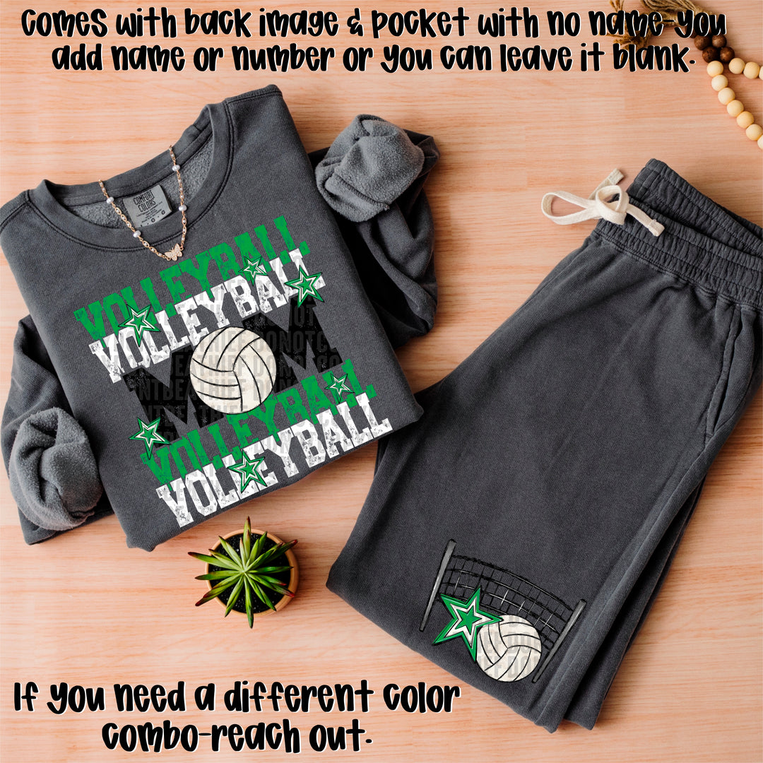 Volleyball Mom Collection BACK DTF Print