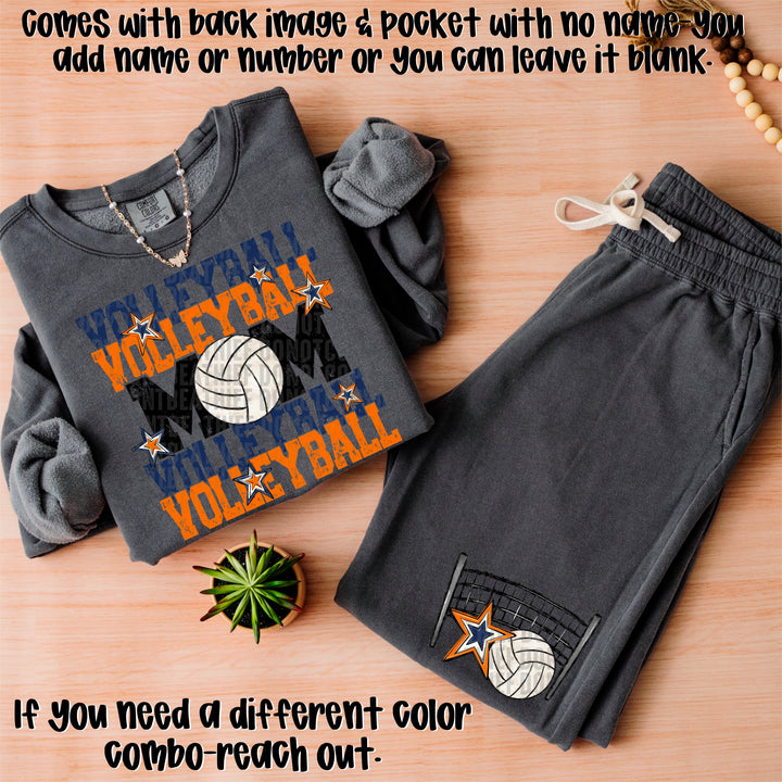 Volleyball Mom Collection BACK DTF Print