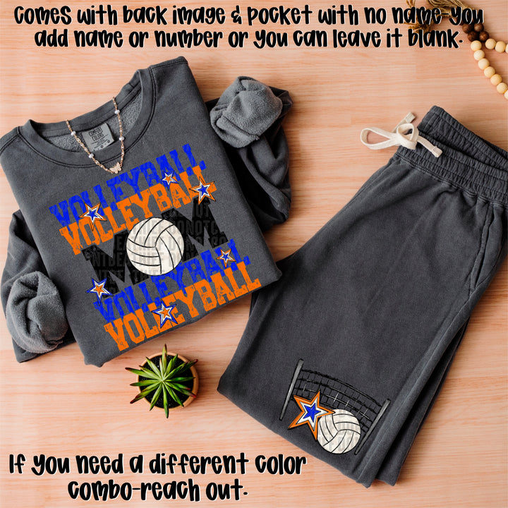 Volleyball Mom Collection BACK DTF Print