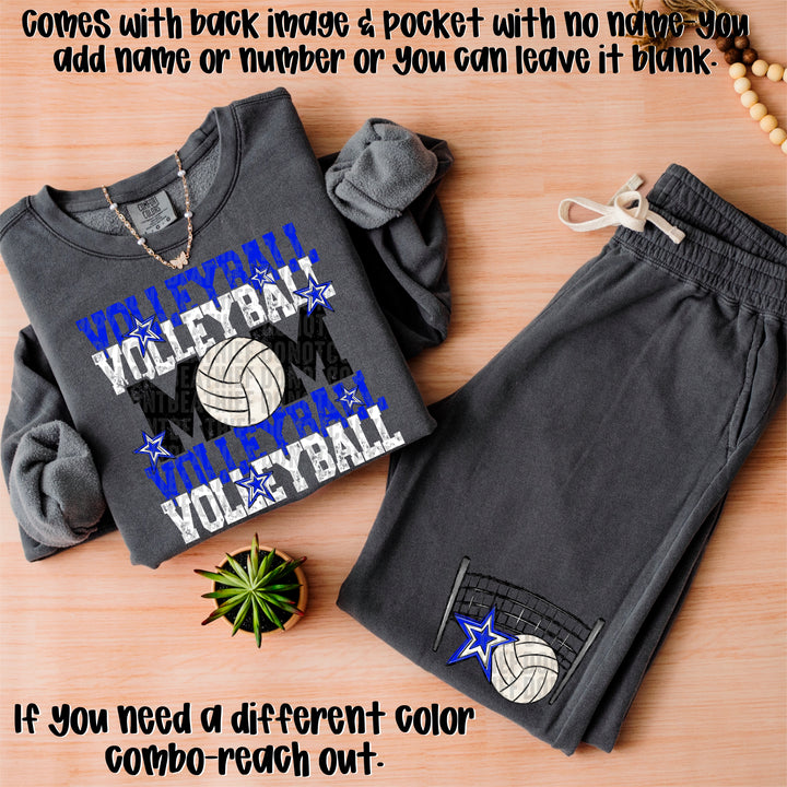 Volleyball Mom Collection BACK DTF Print