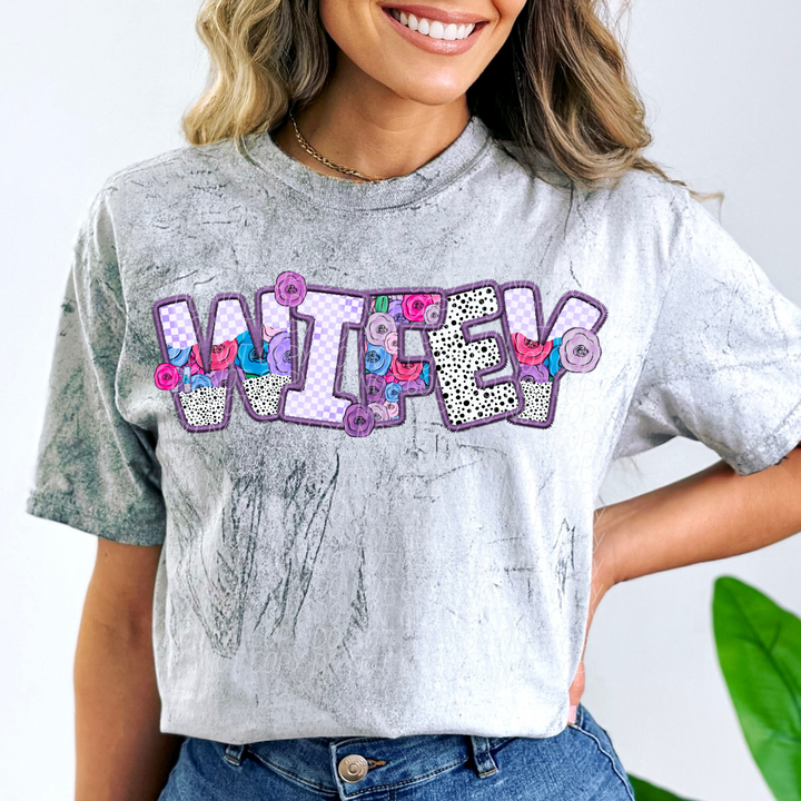 Pretty In Purple Names DTF Print