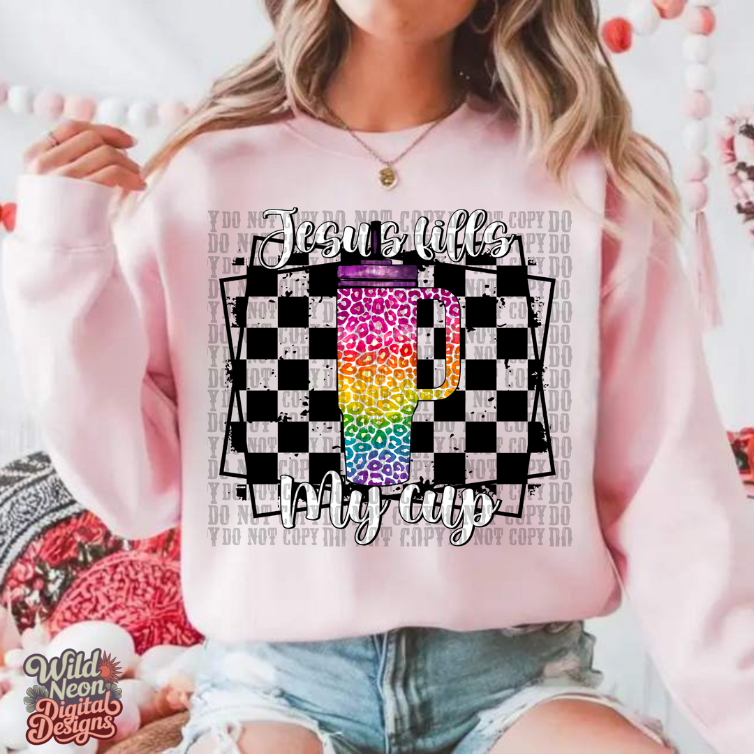 Jesus Fills My Cup DTF Print