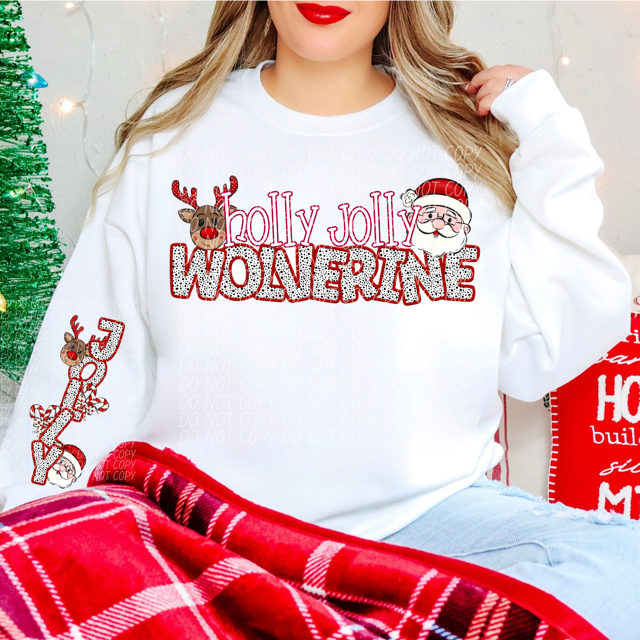 Holly Jolly Mascots DTF Print