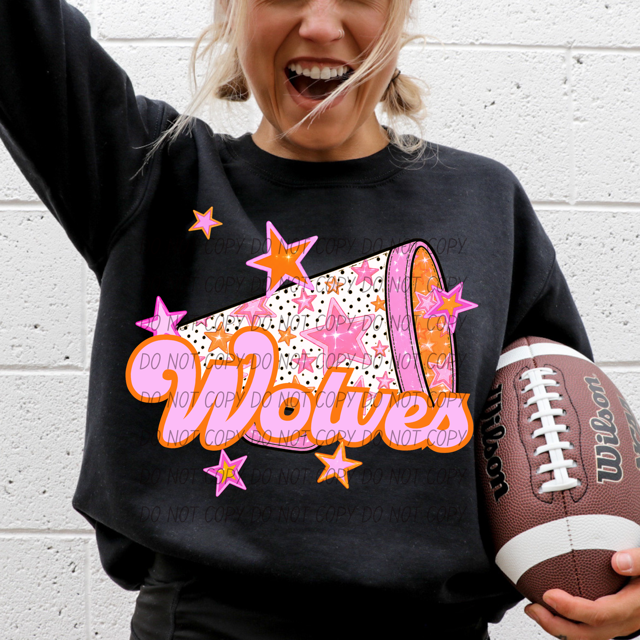 Pink Cheer DTF Print