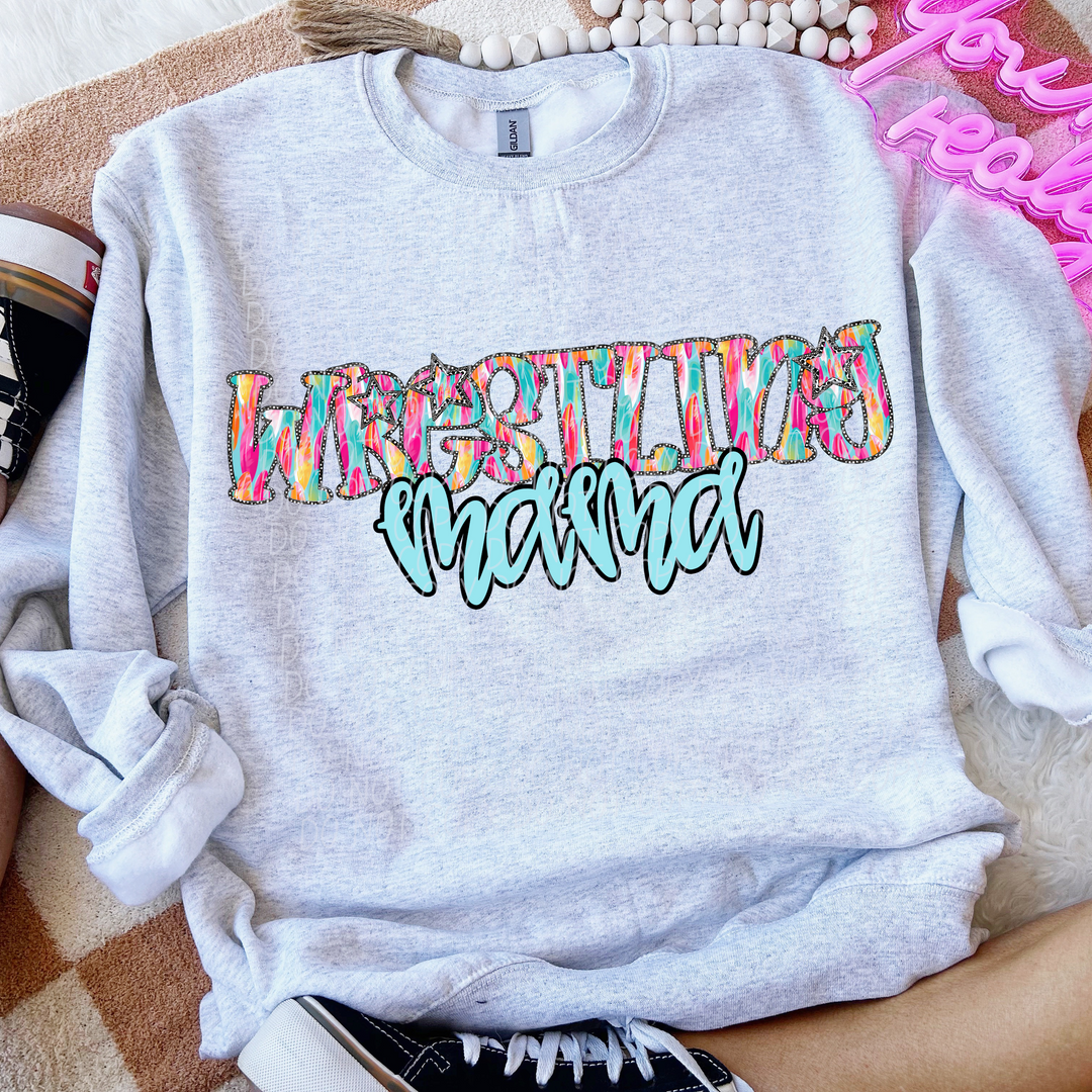 Multi Color Star Sports Mama DTF Print