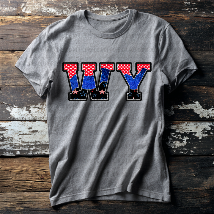 Patriotic States DTF Print