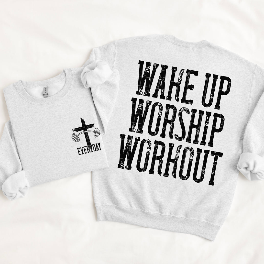 Wake Up Worship Workout DTF Print