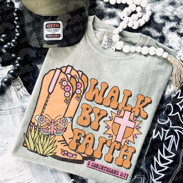 Walk By Faith DTF Print
