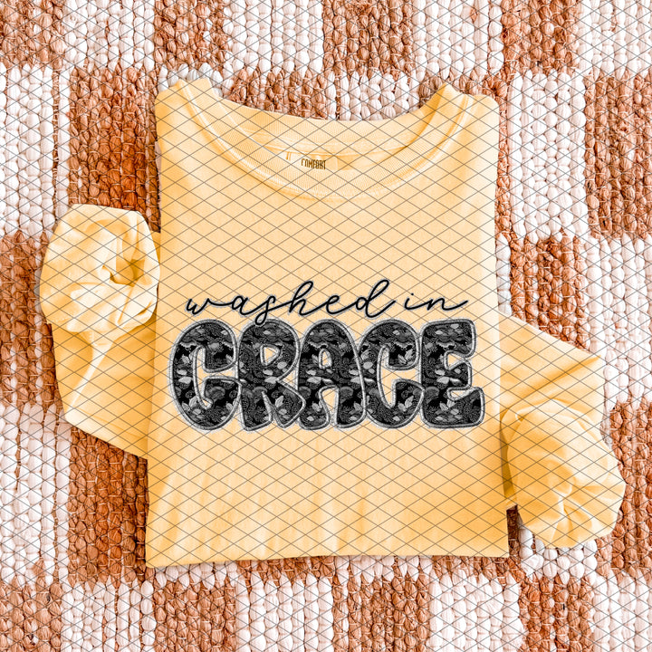 Washed In Grace DTF Print