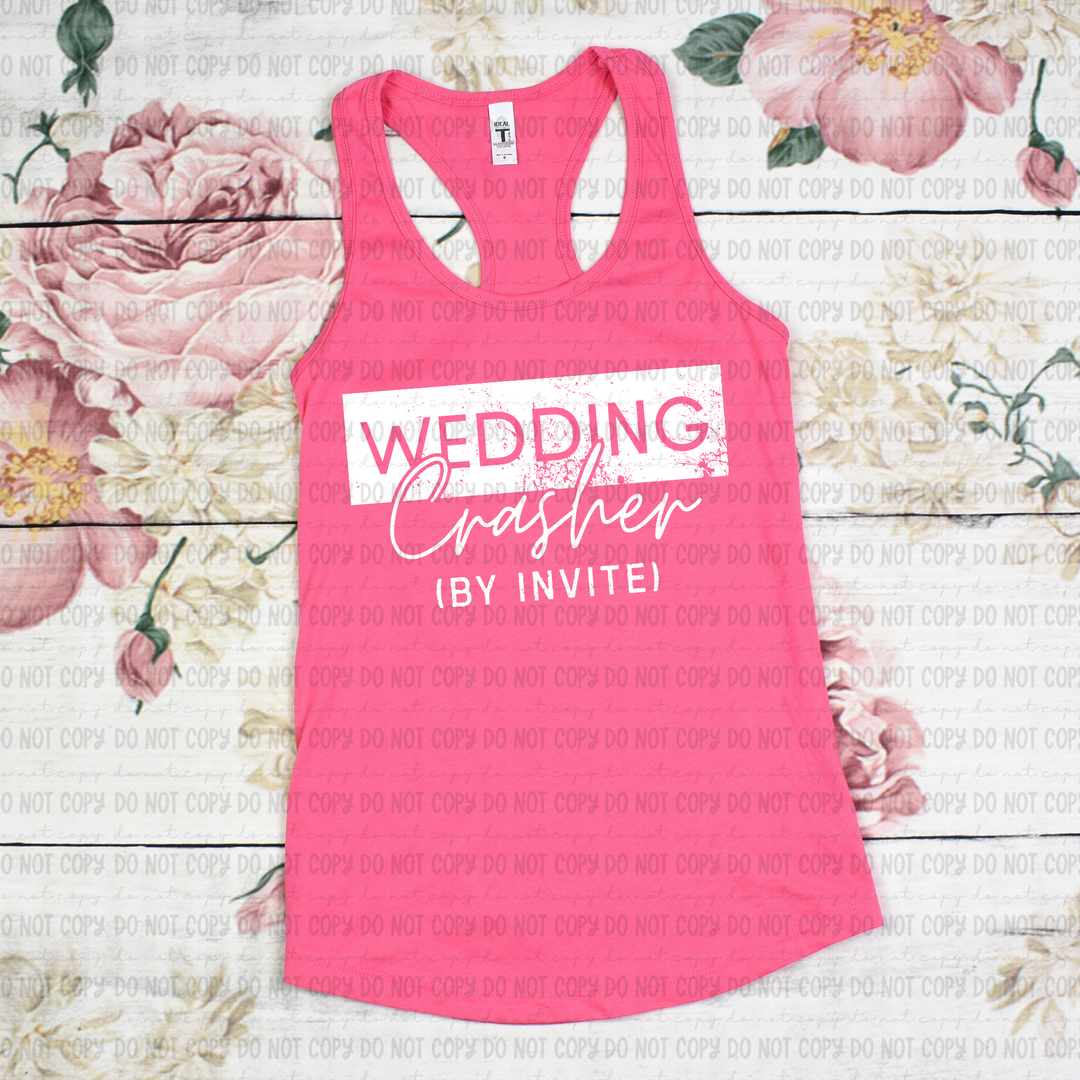 Wedding Crasher IBY Invite DTF Print