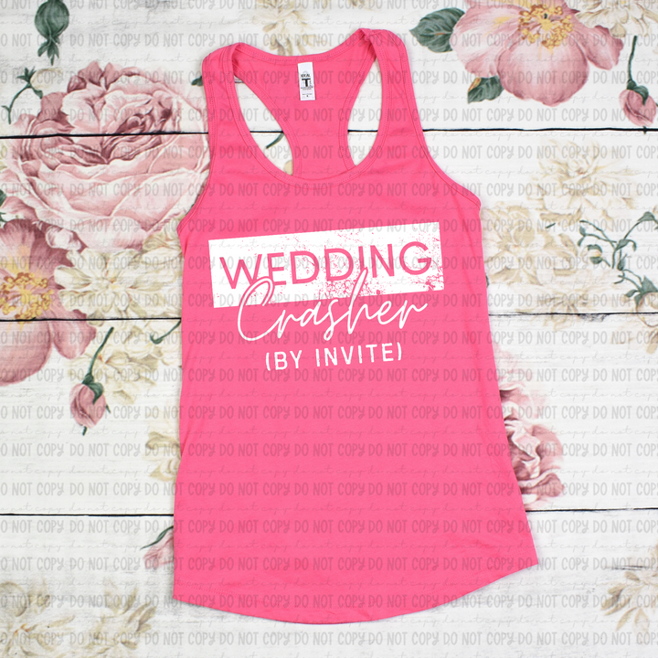 Wedding Crasher IBY Invite DTF Print