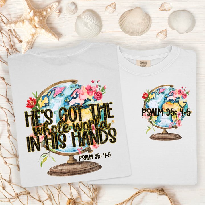 Whole World In His Hands BACK DTF Print