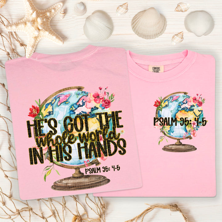 Whole World In His Hands BACK DTF Print