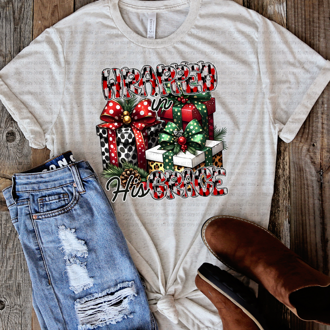 Wrapped in His Grace DTF Print