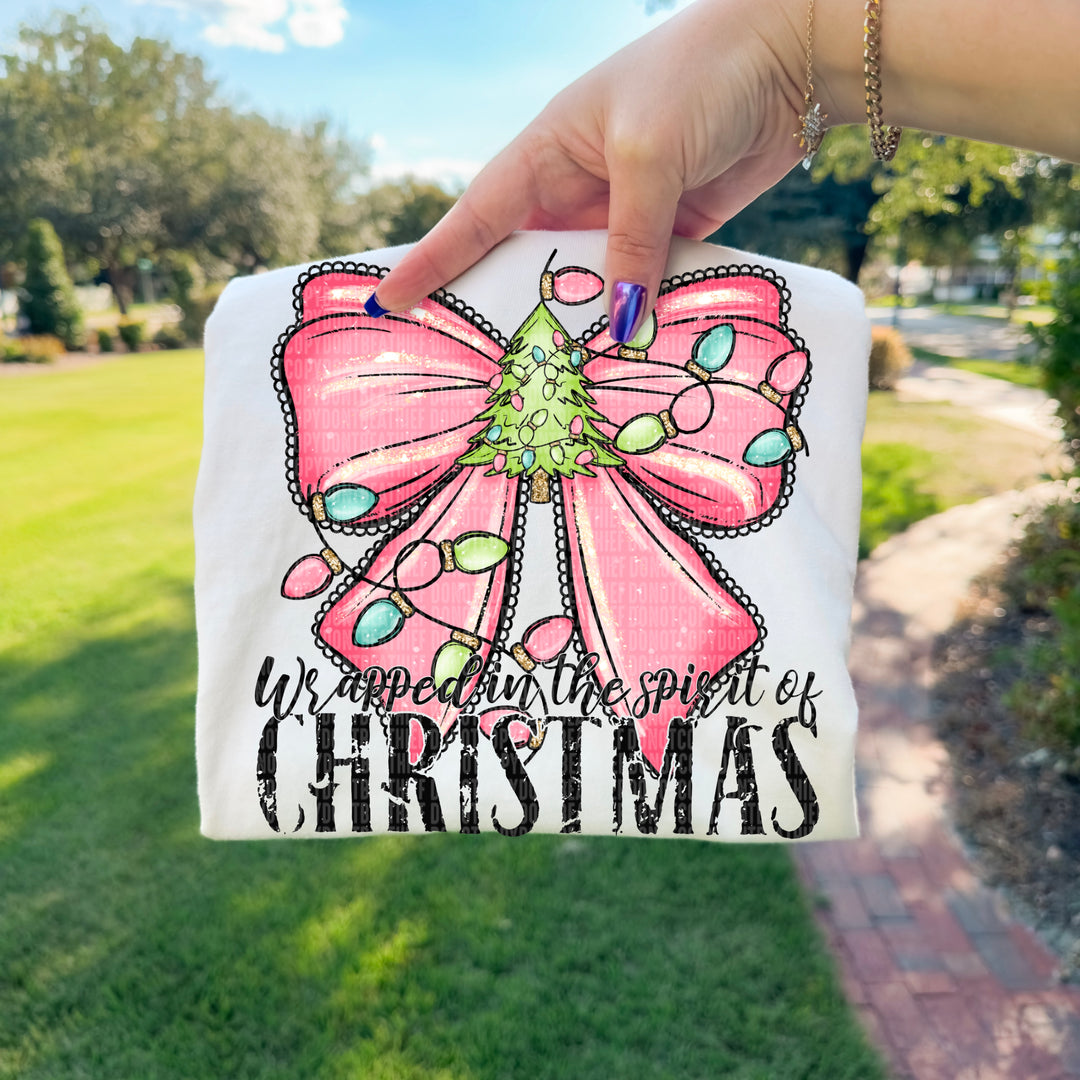 Wrapped In The Spirit Of Christmas DTF Print