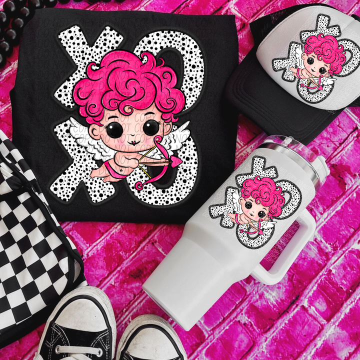 Cupid XO Dots DTF Print