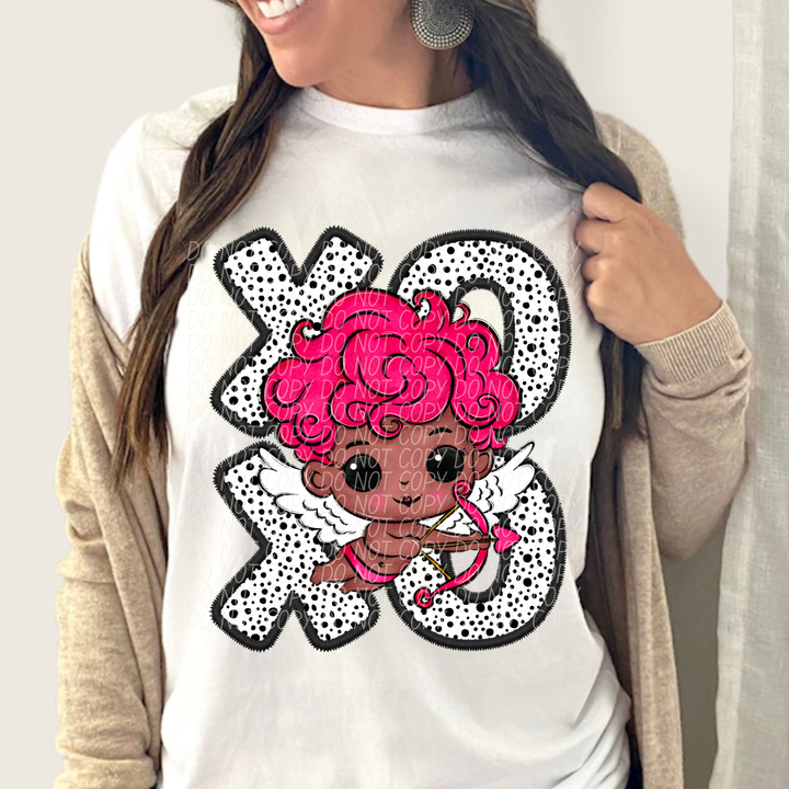 Cupid XO Dots DTF Print
