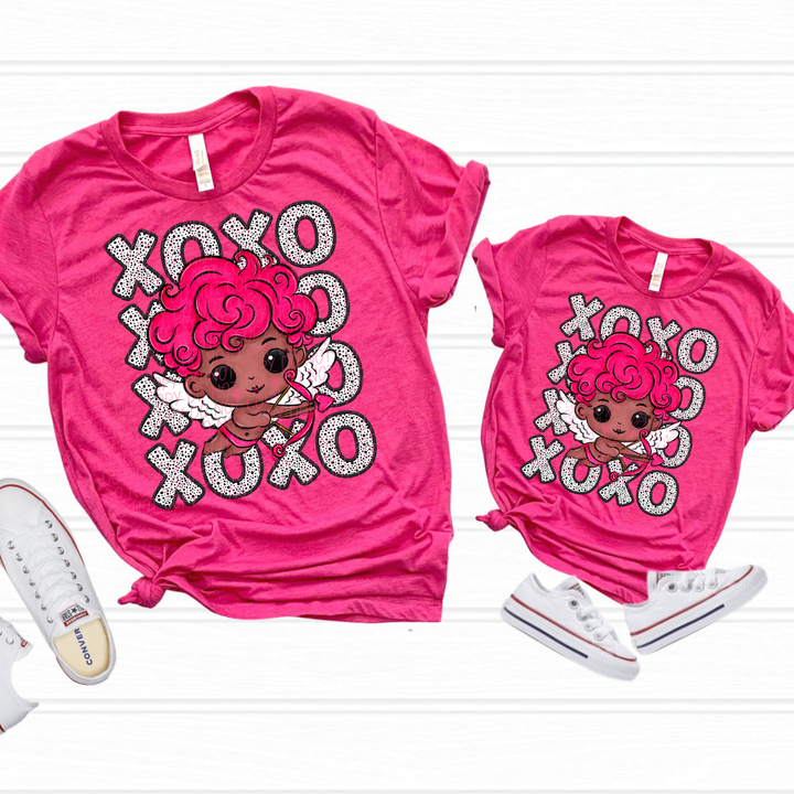Cupid XOXO Stacked Dots DTF Print