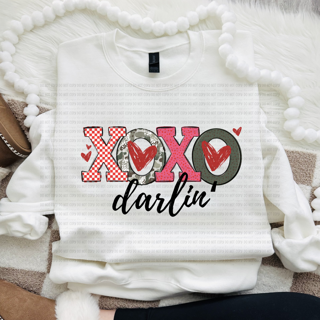 XOXO Darlin DTF Print