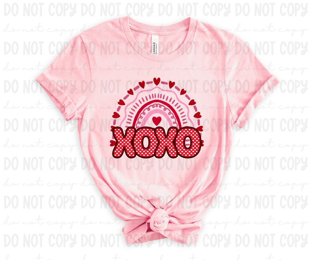 Xoxo Rainbow DTF Print
