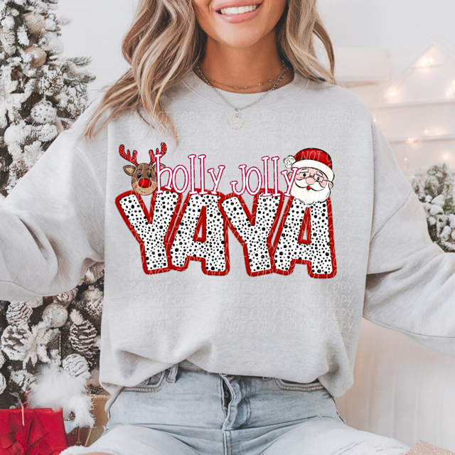Holly Jolly Names DTF Print