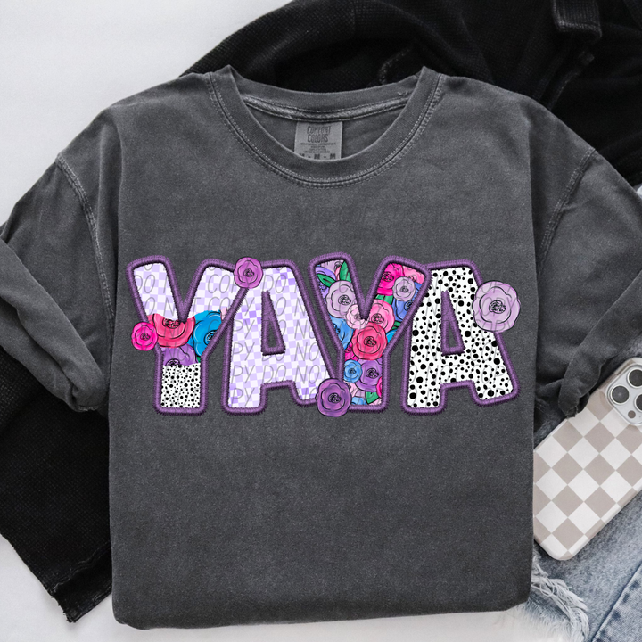 Pretty In Purple Names DTF Print