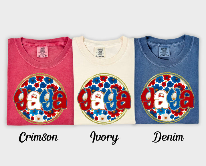 Floral 4th Of July Collection DTF Print