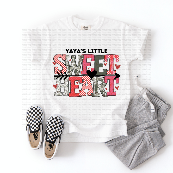 Little Sweethearts Titles DTF Print