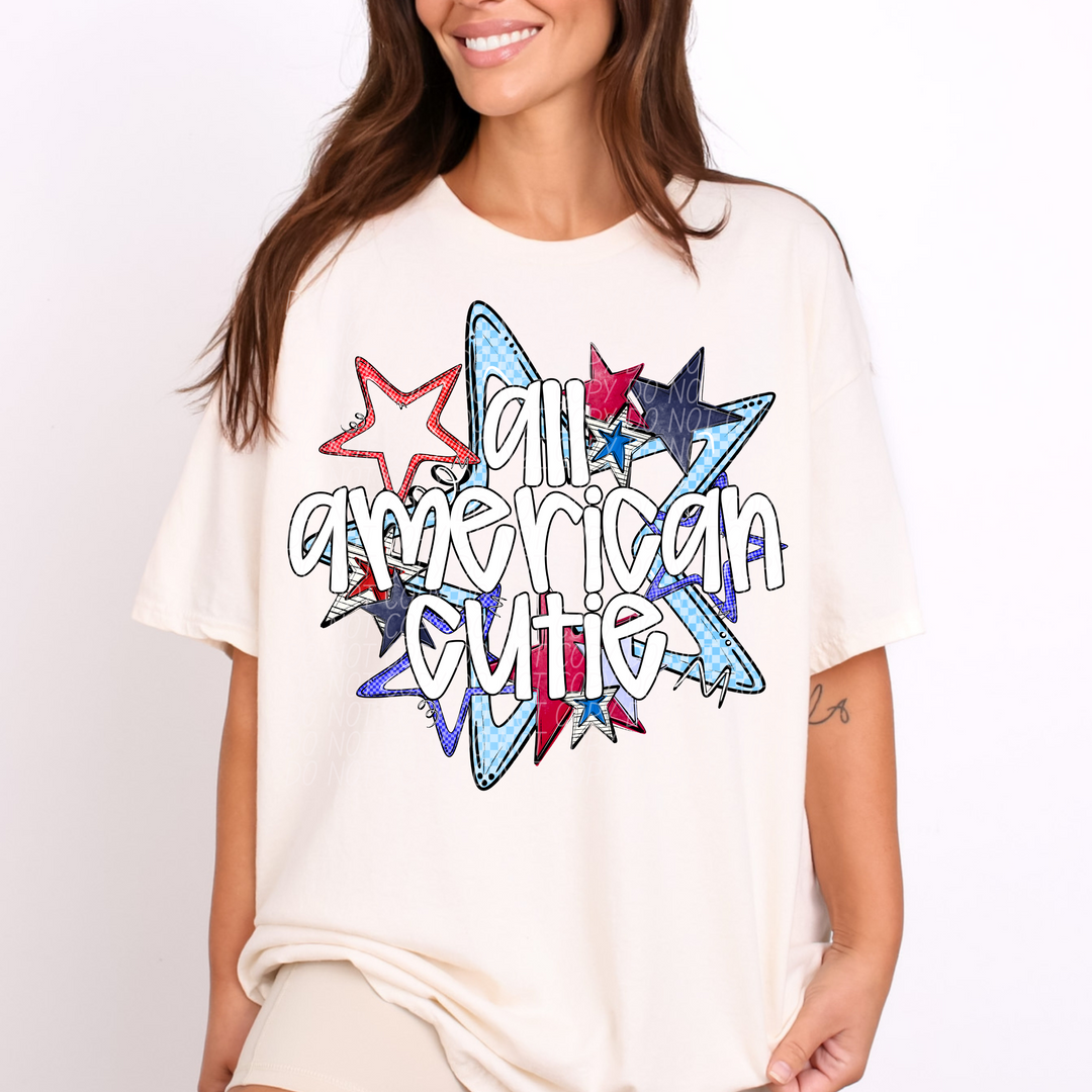 All American Cutie DTF Print