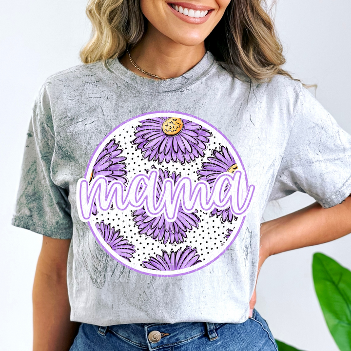 Mama Birth Flowers DTF Print
