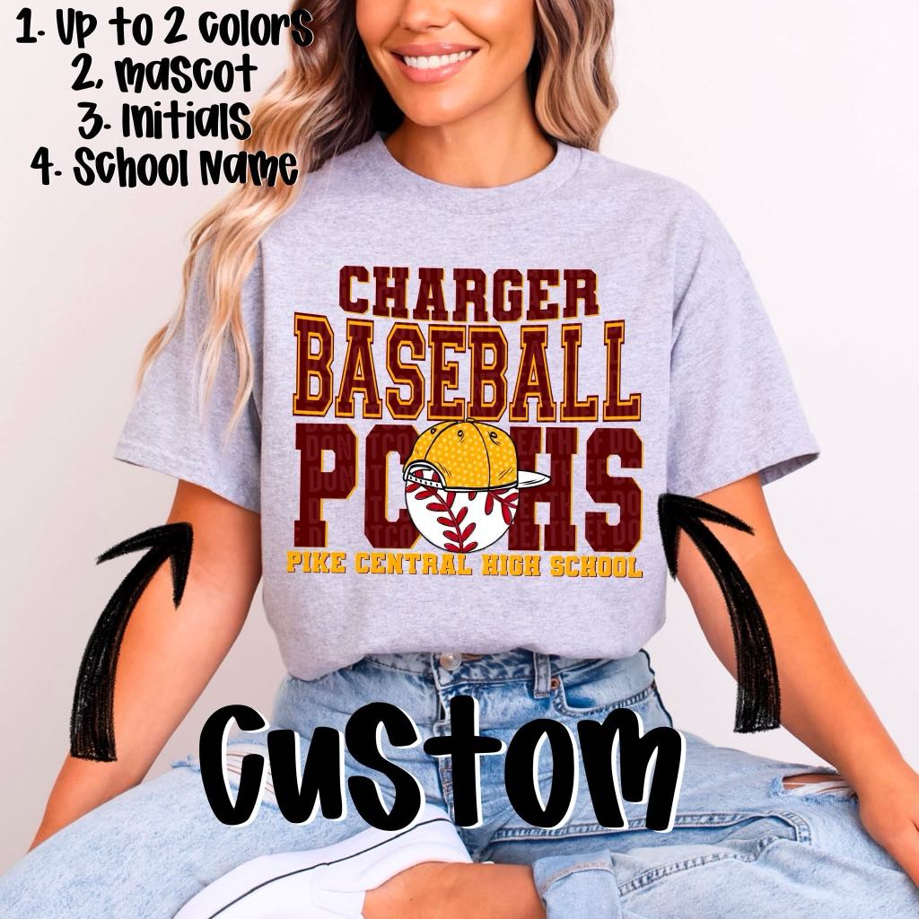 Baseball Custom Design Mockup Fee ONLY - No Prints - No Digitals