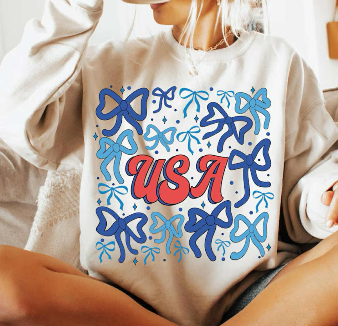 USA Typography DTF Print