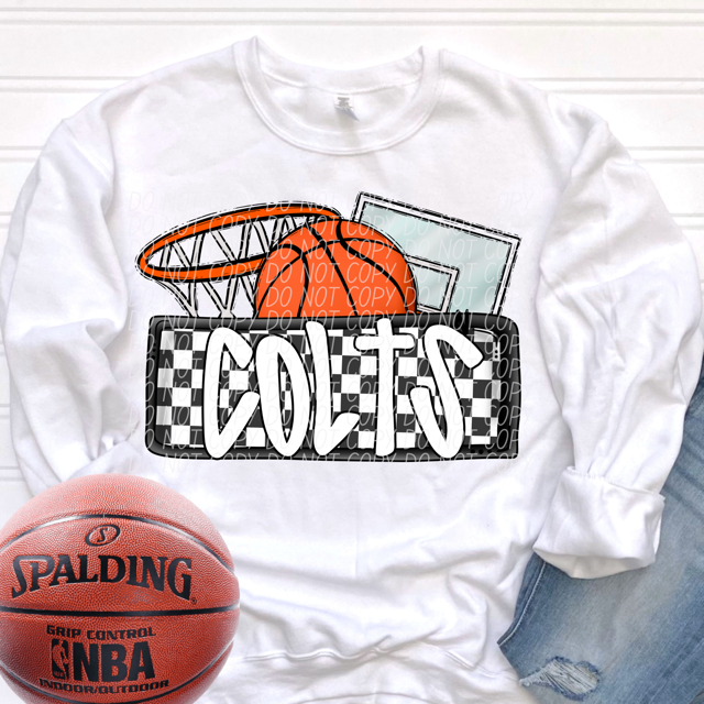 Basketball Mascots DTF Print