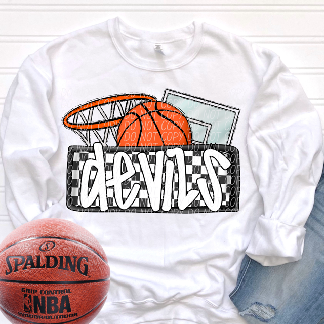 Basketball Mascots DTF Print