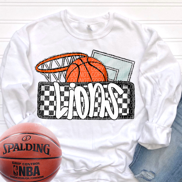 Basketball Mascots DTF Print