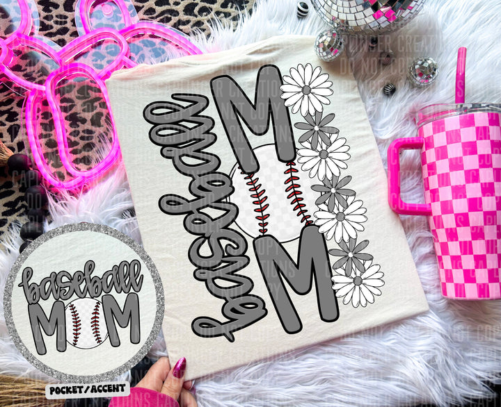 Baseball Mom FRONT DTF Print